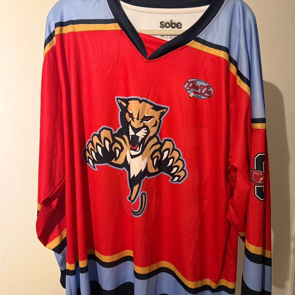 Vintage Y2K Florida Panthers #93 SoBe Sports Tour Hockey Jersey XL NHL
